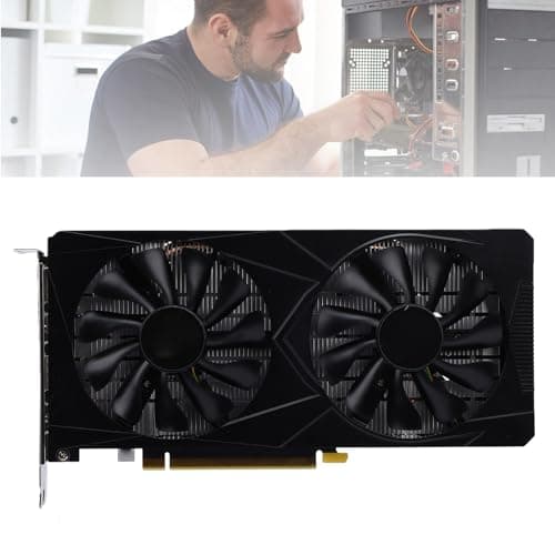 RTX 3060 Gaming-Grafikkarte, 6 GB 192 Bit PCIe 3.0 X16, Kühlung mit Zwei Lüftern, DLSS- und Raytracing-Unterstützung, mit Turing-Architektur, für 1080p 2K-Gaming Bild 6