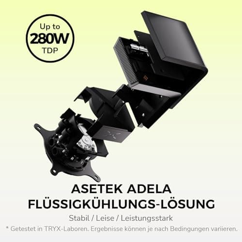 TRYX Panorama SE ARGB 360 Schwarz | 360mm AIO mit drehbarem 6,5" AMOLED Display für anamorphe 3D-Effekte, 3x RGB-Lüfter - für LGA 1851/1700/1200/115X & AM5/AM4 Bild 6