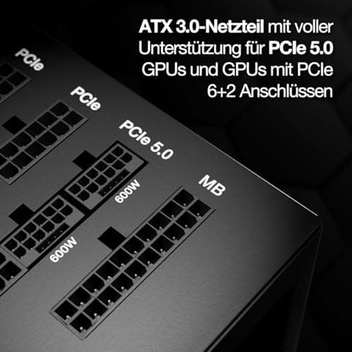 be quiet! Straight Power 12 850W, ATX 3.1, 80 Plus Platinum, nahezu unhörbarer Silent Wings Lüfter, für PCIe 5.1 und PCIe 6+2 Grafikkarten, 12V-2x6 Kabel enthalten, BN337 Bild 6