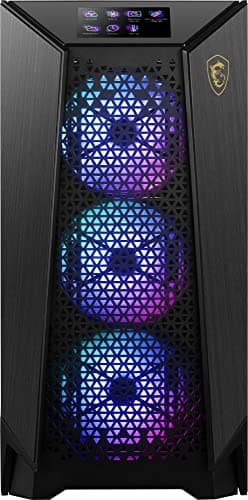 MSI Meg Prospect 700R PC-Gehäuse, Mid-Tower, E-ATX-Kapazität, IPS-Touchscreen, modulares Seitenpanel, 4 x 140 mm ARGB-Lüfter, USB 3.2 Gen, 2 x 2 Typ-C Bild 6