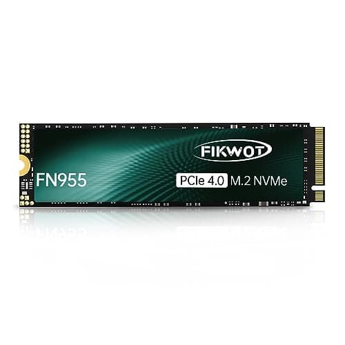 Fikwot FN955 1TB M.2 PCIe Gen4 Internes Solid State Drive mit Graphene Kühlaufkleber - Bis zu 7350 MB/s, Dynamischer SLC Cache, Kompatibel mit Laptops und PC Desktops