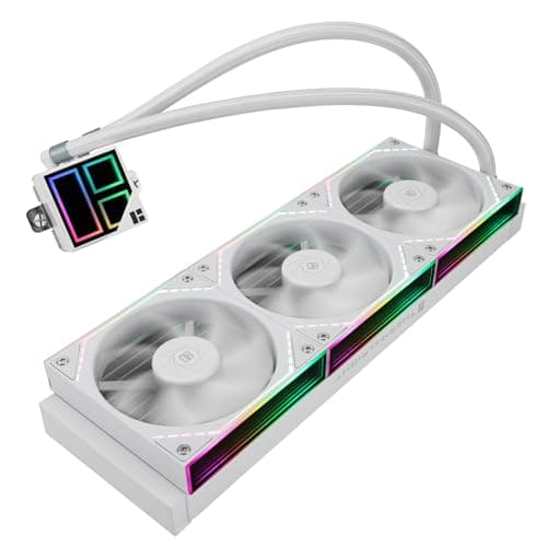 Thermalright TR Frozen Infinity 360 WHITE CPU AIO-Kühler, TL-M12W*3 PWM-Lüfter, Computer-CPU-Wasserkühler, ARGB Infinity Mirror, 360mm Radiator, Kompatibel mit LGA1851/1700/115X, AM4/AM5 Bild 6