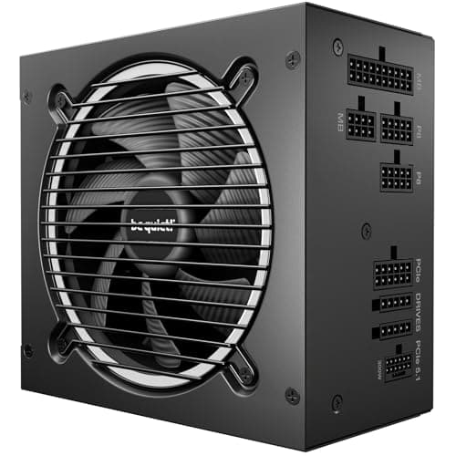 be quiet! Pure Power 13 M 550W Netzteil, 80 Plus® Gold Effizienz, ATX 3.1-Netzteil, für PCIe 5.1 GPUs, 120mm be quiet! Lüfter, semi-passiver Betrieb möglich, LLC-Technologie, Single-Rail