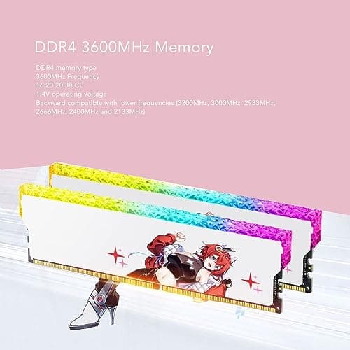DDR4 RAM 3600 MHz PC4 28800, CL16 20 20 38 1,35 V Desktop-Speichermodul | XMP2.0 One-Click-Übertaktung für Gaming-PC | Zweikanal-Kit mit Aluminium-Kühlkörper (32 GB (2 x 16 GB)) Bild 4