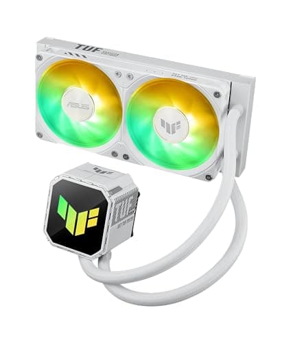 ASUS TUF Gaming LC III 240 ARGB White All-in-One-Flüssig-CPU Wasserkühlung (zwei vorinstallierte Lüfter, Aura ARGB, 400-mm Schläuche, für Intel LGA 1851, 1700, 1200 und AMD AM5 und AM4 Sockel, Weiß) Bild 6