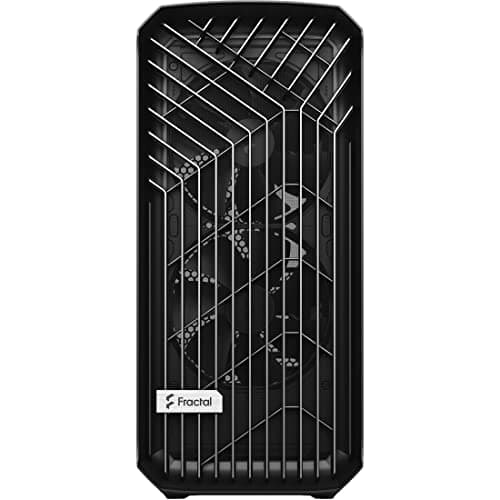 Fractal Design Torrent Black - Solid Side Panel - Open Grille for Maximum air Intake - Two 180mm PWM and Three 140mm Fans Included - Type C - ATX Airflow Mid Tower PC Gaming Case Schwarz Bild 3