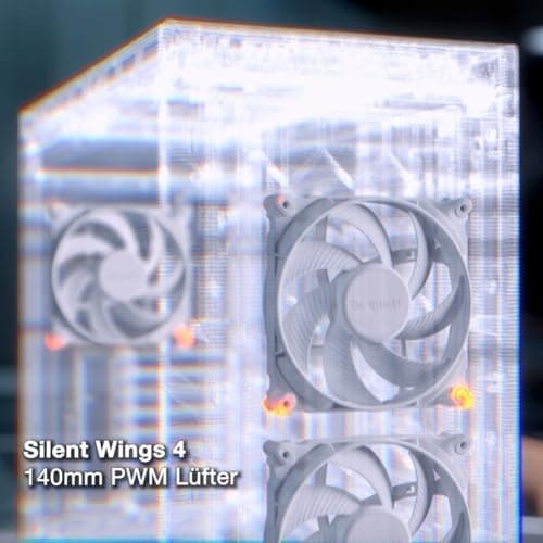 be quiet! Dark Base Pro 901 White PC-Gehäuse maximaler Airflow, 3X Silent Wings 4 PWM Lüfter, nahezu unhörbarer Betrieb, Touch-sensitives I/O-Panel invertiertes Layout möglich ARGB-Beleuchtung Bild 3