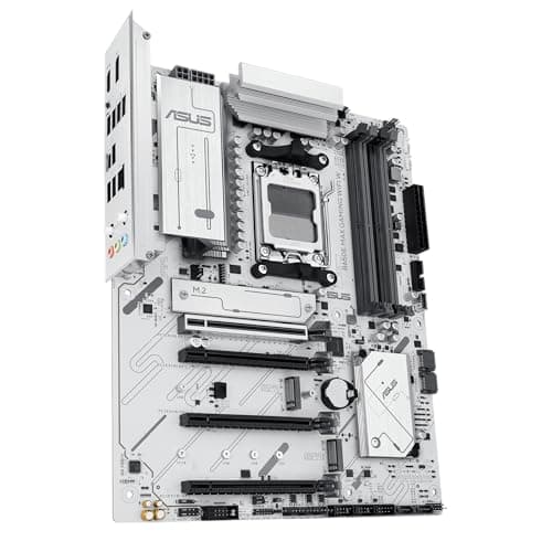 ASUS B650E MAX Gaming WiFi W - AMD B650 AM5 ATX Motherboard, White PCB, DDR5, PCIe 5.0, 3X M.2, Wi-Fi 6E, 2.5Gb LAN, USB 10Gbps Type-C, DisplayPort, HDMI™, BIOS Flashback™, Aura Sync, Advanced AI PC Bild 4