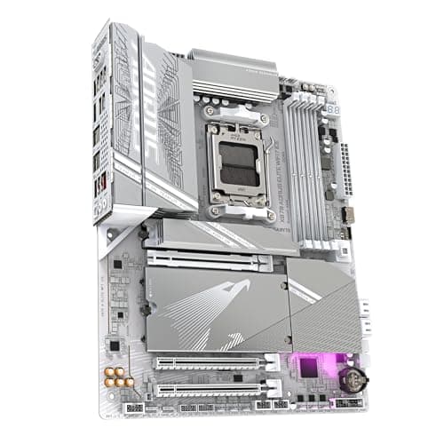 GIGABYTE X870 A Elite WIFI7 Ice-Mainboard - Unterstützt AMD Ryzen 9000 CPUs, digitales 16+2+2 Phasen VRM, bis zu 8000MHz DDR5 (OC), 3xPCIe 5.0, Wi-Fi 7, 2.5GbE LAN, USB 4 Bild 6