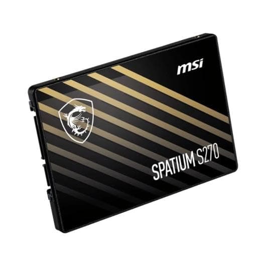 MSI SPATIUM S270 SSD 240 GB – SATA 3 2,5-Zoll-Solid-State-Drive, 500 MB/s Lesen und 450 MB/s Schreiben, 3D NAND, integrierte Datensicherheit, Center Bild 7
