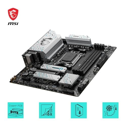 MSI B650M Gaming Plus WiFi Motherboard, mATX - Unterstützt Ryzen 9000, 8000 & 7000 Prozessoren, AM5 - DDR5 Memory Boost 7800+ MHz/OC, PCIe 4.0 x16, M.2 Gen4, Wi-Fi 6E Bild 7