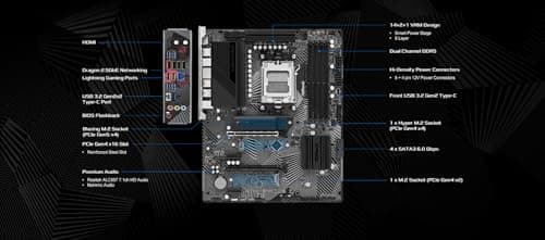 ASRock B650 PG Lightning AM5 ATX HDMI DDR5 Retail Bild 5