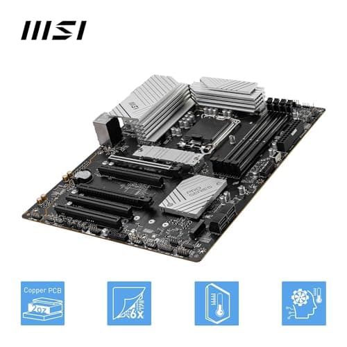 MSI PRO B760-P II Mainboard, ATX - Unterstützt Intel Core Prozessoren der 14., 13. und 12. Generation, LGA 1700 - DDR5 Memory Boost 7000+MHz/OC, PCIe 4.0 x16 Slots, M.2 Gen4 Slots, 2.5G LAN Bild 7