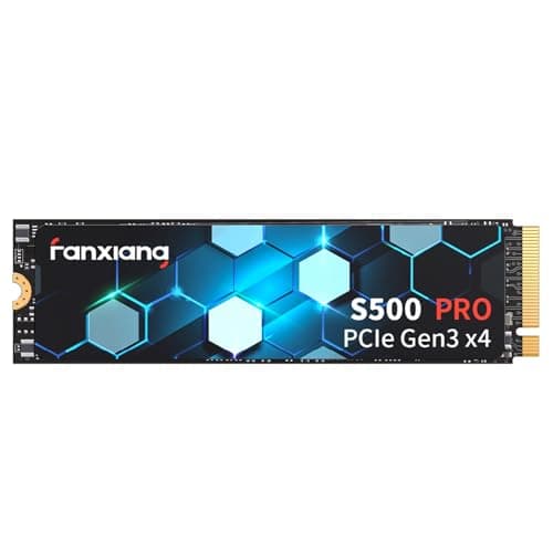fanxiang M.2 SSD 256GB Interne NVMe SSD Festplatte PCIe 3.0, 3000MB/s Lesen, SSD M.2 2280 mit SLC Cache, Kompatibel mit Laptop, Notebook und Desktop (S500Pro)