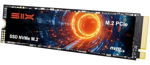SIX NVME M.2 SSD PCIe 4.0-512GB 2280 ssd, Lesen bis zu 5.000MB/s für Gaming PS5 Speichererweiterung mit heatsink, Interne Solid-State-Laufwerk gen 4x4 für Laptop Desktop