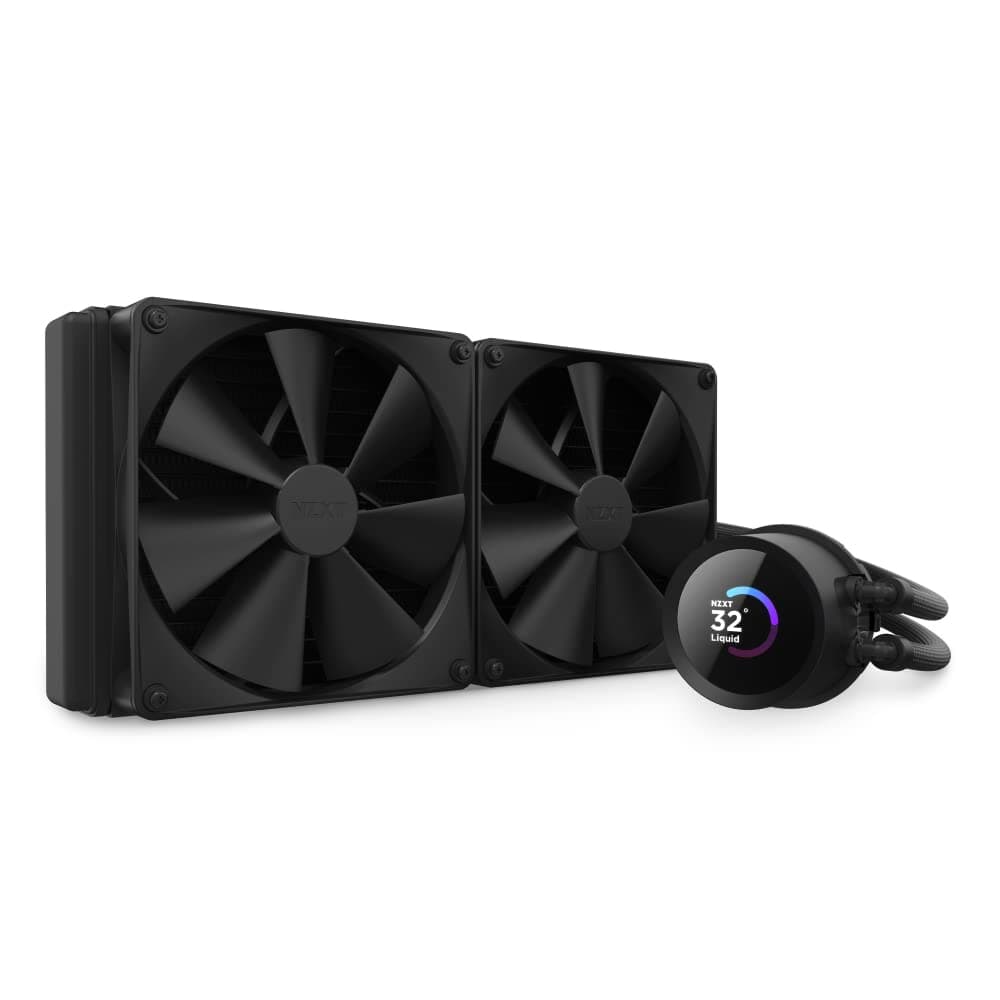 NZXT Kraken Serie – AIO CPU-Flüssigkeitskühler – Anpassbares LCD-Display – Hochleistungs-Lüfter – Kompatibel mit Intel® & AMD® Sockel – 280 – Schwarz Kraken 2023 280mm Schwarz
