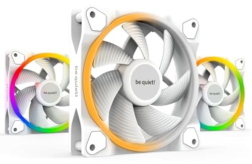 be quiet! Light Wings 120mm PWM White 3er-Pack – ARGB LED Gehäuselüfter, extrem leise 20,6 dB(A), hoher Airflow, Dual-Side Beleuchtung, inkl. ARGB-Hub