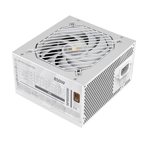 MARSGAMING MPB850SI, PC-ATX-Netzteil 850W, 7 Jahre Garantie, 80Plus Bronze 230V, 90% Effizienz, SI Extreme Silence Lüfter mit Kupferkern, AI2-RPM-, DC-DC- und SMD-Technologien, Weiß MPB850SIW Bild 2
