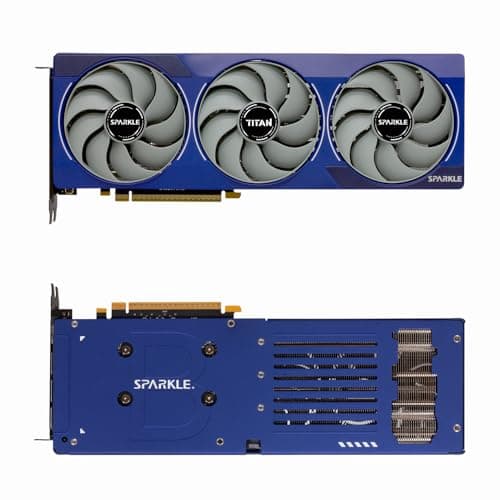 WEELIAO Sparkle Intel Arc B580 Titan OC Grafikkarte, 12 GB GDDR6, Torn Cooling 2.0, Axial Breathing Light, Metal Backplate, SB580T-12 G OC (Blau) Bild 4