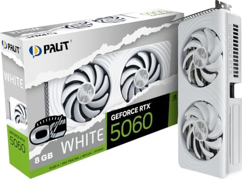 Palit GeForce RTX 5060 White OC 8GB GDDR7 Gaming Grafikkarte Bild 3