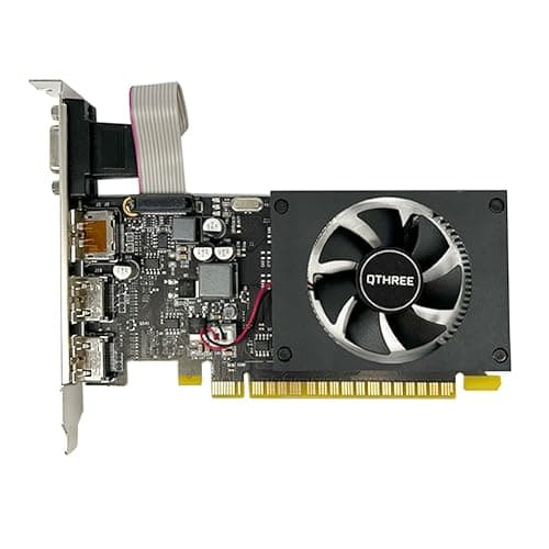 QTHREE GT 730 4G D3 Grafikkarte, 2X HDMI, 1x DVI, 1x VGA, Grafikkarten for PC, GPU, für mehrere Monitore, for Win 7, 8, 10, 11, DirectX 11, 12 Bild 4