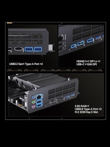 MINIS FORUM BD775i SE Mini-ITX Mainboard, AMD Ryzen 7 7745HX (8C/16T, bis zu 5,1 GHz), PCIe 5.0 x16, Dual M.2 PCIe 4.0, DDR5 RAM, Triple Display (HDMI/DP/USB-C), 2,5 GbE LAN Bild 4
