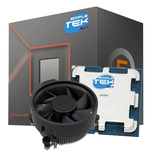 SIMPLETEK - CPU 8500G 6C/12T Prozessor - Bis zu 5.00 GHz - AM5-Sockel - Integrierte Hochleistungsgrafiken - Version mit Kühlkörper im Lieferumfang enthalten Bild 2