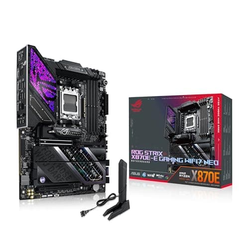 ASUS ROG Strix X870E-E Gaming WIFI7 NEO, AMD ATX Motherboard, 18 + 2 + 2 Leistungsstufen, DDR5 Steckplätze, fünf M.2 Steckplätze, PCIe 5.0 mit voller Unterstützung für GPUs der nächsten Generation ROG Strix X870E-E|Neo|M.2x5 Bild 2