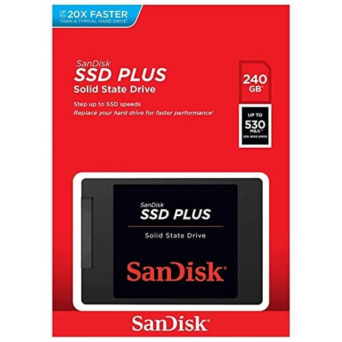 SanDisk SSD Plus interne SSD Festplatte 240 GB (schnelleres Hoch,-Herunterfahren und Laden, Lesegeschwindigkeit 530 MB/s, Schreibgeschwindigkeit 440 MB/s, stoßfest) Festkörper-Laufwerk SSD Plus 240 GB SATA SSD Bild 7