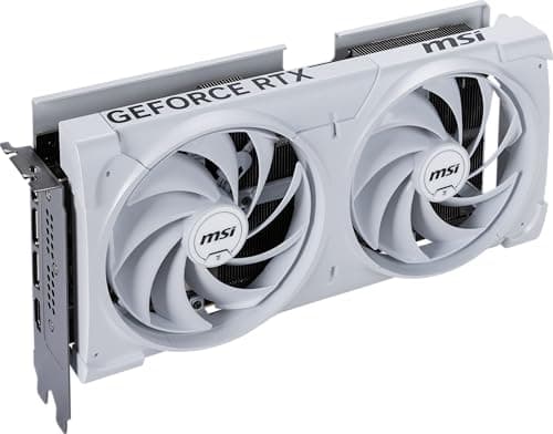 MSI Gaming RTX 5070 12G Ventus 2X OC White Grafikkarte (12GB GDDR7, 192-Bit, Extreme Performance:2557MHz, DisplayPort x3 2.1a, HDMI 2.1b, NVIDIA Blackwell Architecture) Bild 6