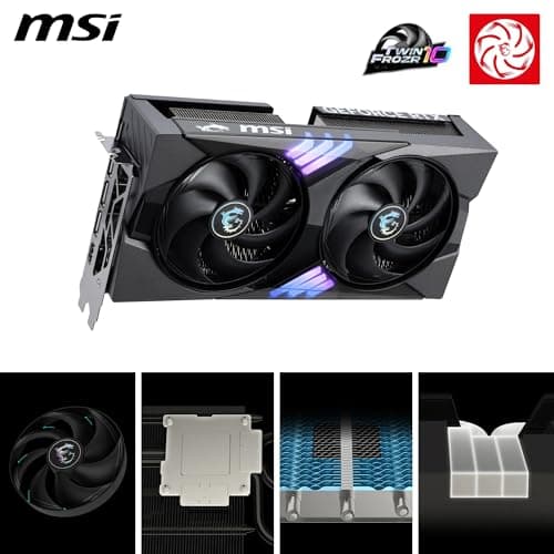MSI GeForce RTX 5060 Ti 16G Gaming OC - 16GB GDDR7 (28Gbps/128-bit), PCIe 5, Boost: 2647 MHz, HDMI 2.1b, DisplayPort 2.1b Bild 8