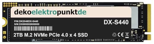 2TB M.2 NVMe Gen4 SSD Festplatte passend für NZXT N7 B650E Matte White Mainboard, Alternatives Ersatzteil 2280 PCIe 4.0 x 4 2TB - PCIe 4.0 x4 Bild 2