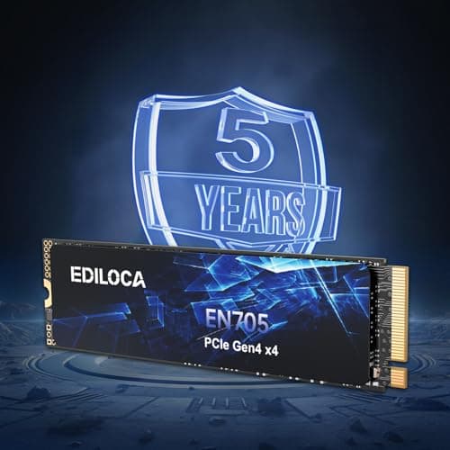 Ediloca EN705 SSD 2TB NVMe SSD M.2 PCIe Gen4, Interne SSD, 3D NAND TLC, bis zu 4800 MB/s, internes Solid-State-Laufwerk, dynamischer SLC-Cache, kompatibel mit PS5, Laptops und PC-Desktops Bild 6