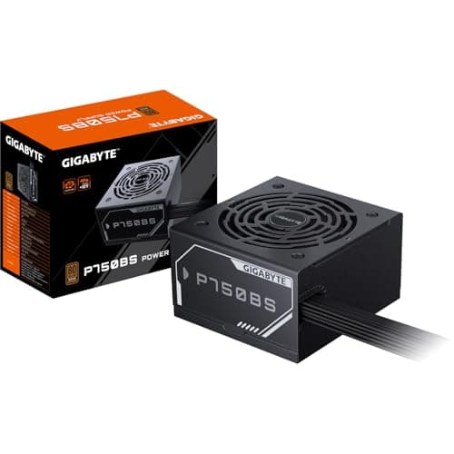 GIGABYTE P750BS Netzteil - PCIe 5.0, 80 Plus Bronze, Vollmodulares Design, 120-mm-Lüfter, ATX-kompatibel, EU-Stecker