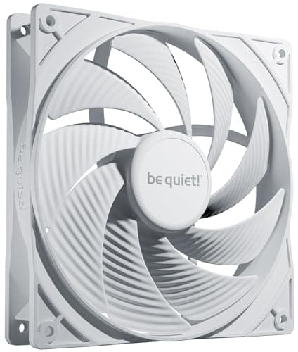 be quiet! Pure Wings 3 140mm PWM high-speed White Lüfter, innovativer Motor mit Close-Loop-Technologie, hohe Drehzahl, niedrige Mindestdrehzahl, optimierter Lüfterrahmen, außergewöhnlicher Luftdruck