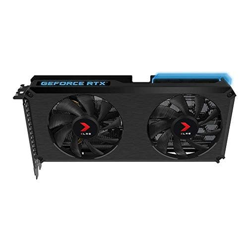PNY NVIDIA GeForce RTX 3060 12GB XLR8 Gaming Revel EPIC-X RGB GDDR6 Gaming Grafikkarte - 3584 Kerne, 192Bit, 1777MHz Boost, DLSS, Reflex, G-Sync, ShadowPlay, NVENC, DX12 Ultimate, PCIe 4.0 (erneuert) Dual Fan RTX 3060 12GB Dual Bild 6