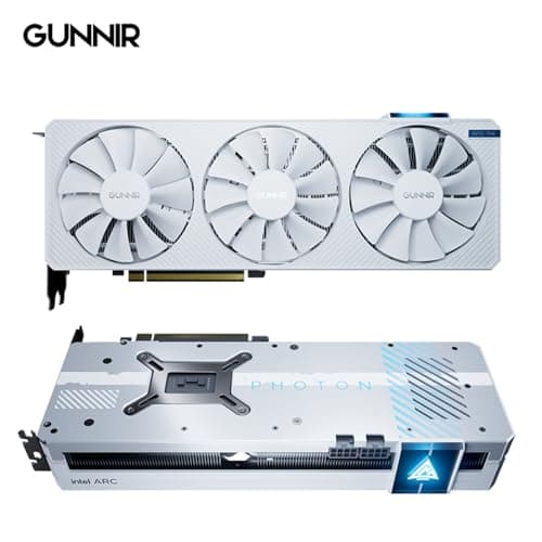 GUNNIR Intel Arc A770 Photon 16GB OC GDDR6 2400MHz Triple Fan Grafikkarte, 2400MHz GDDR6, 3xDP 2.0 + HDMI 2.0, Intel GPU für 4K Gaming & Content Creation & VR (Weiß) Bild 4
