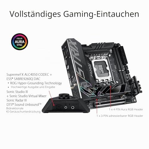 ASUS ROG Strix Z790-I Gaming WIFI Mainboard Sockel Intel LGA1700 (mini-ITX, DDR5 Speicher, 2x M.2, PCIe 5.0, WiFi 6E, Thunderbolt 4, ROG Strix Hive) Bild 8