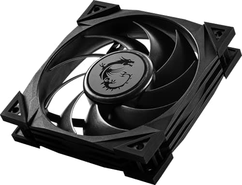 MSI MEG SILENT GALE P12 120 mm Gehäuse Lüfter (1 x 120 mm Lüfter, 0 RPM Modus, 4-Pin Connector, schwarz) Bild 8