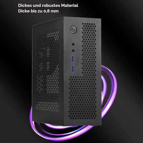 A09 HTPC Computer Case Mini ITX Gaming PC Chassis Desktop Chassis USB 3.0 Computer Case Home Computer Case Bild 8