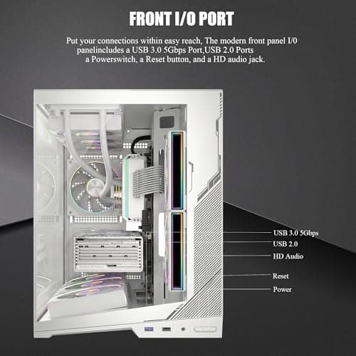 ATX PC-Gehäuse Zero White Bild 8