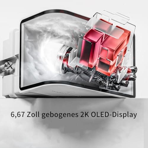 Thermalright TR Wonder Vision 360 UB ARGB Weißer CPU-Wasserkühler,6,67-Zoll magnetisch gekrümmter Bildschirm mit 2400x1080 Auflösung, AMOLED-Bildschirm, flüssiger CPU-Kühler für AM4/AM5,lga1700/1851 Weiß-WV360 UB ARGB WHITE Bild 3