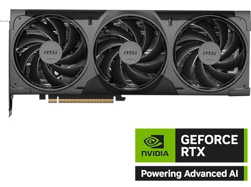 msi Gaming RTX 5070 Ti 16G Ventus 3X OC Black Grafikkarte (16GB GDDR7, 256-Bit, Extreme Performance:2482MHz, DisplayPort x 3 2.1a, HDMI 2.1b, NVIDIA Blackwell Architecture) Bild 4