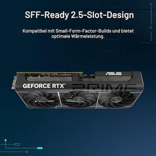 ASUS Prime GeForce RTX 5070 12GB GDDR7 OC Edition Gaming Grafikkarte (NVIDIA Blackwell Architektur und DLSS 4, 2,5-Slot Design, SSF, PCIe 5.0, 3X DisplayPort 2.1b, 1x HDMI 2.1b) Bild 3