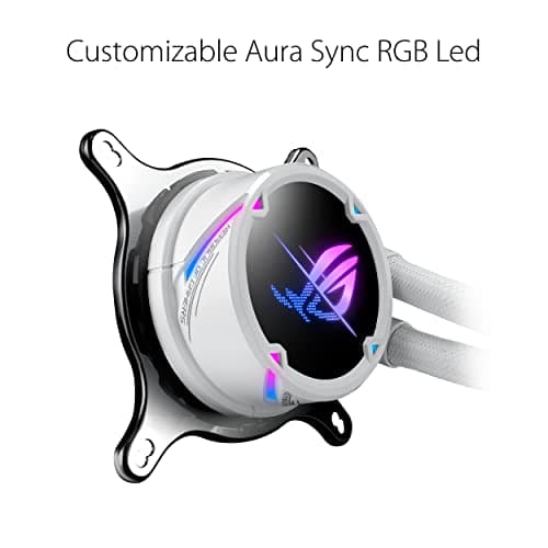 ASUS ROG STRIX LC II 240 ARGB White Edition All-in-One Flüssig-CPU-Wasserkühlung (Aura Sync, zwei adressierbare ROG 120mm RGB-Lüfter) Bild 4