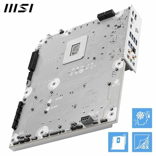 MSI PRO Z890-S WiFi PZ Mainboard, Back-Connect ATX – Unterstützt Intel Core Ultra Prozessoren (Series 2), LGA 1851 – DDR5 Memory Boost (8600+ MT/s OC), PCIe 5.0 x16, M.2 Gen5, Wi-Fi 7, 2,5G LAN Bild 7