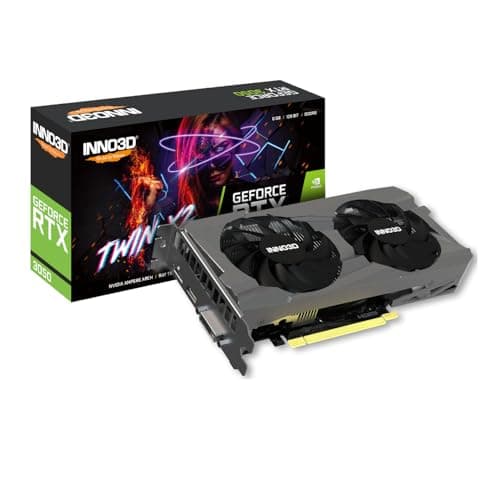 INNO3D NVIDIA GeForce RTX 3050 Twin X2 V2 6GB GDDR6 Gaming Graphics Card (Dual Fan, 2 Slot)