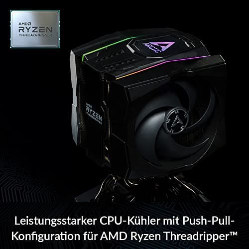 ARCTIC Freezer 50 TR (inkl. A-RGB Controller) - Dual Tower CPU Kühler für AMD Ryzen Threadripper SP3, sTR4 mit A-RGB, 120 mm/140 mm PWM P-Lüfter, 200–1800 u. 200–1700 RPM, Optimale Luftzirkulation Bild 4