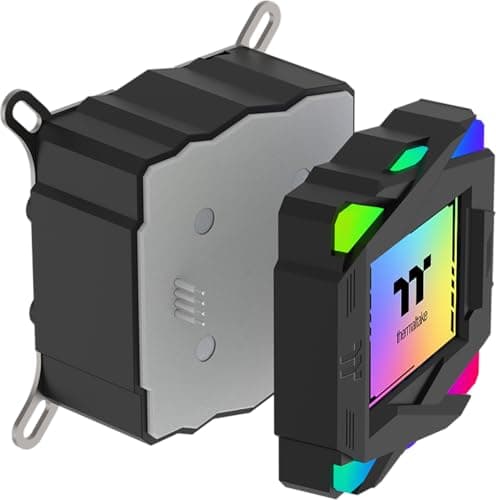 Thermaltake LA360 ARGB Sync AIO Wasserkühlung 360mm – RGB Wasserblock im Gaming-Style, 3×120mm ARGB Lüfter bis 2500 RPM, vorinstalliert, Intel/AMD kompatibel, Schwarz 360 mm ARGB Bild 4