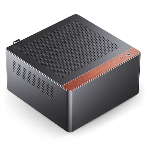 Jonsbo N10 PC-Gehäuse Schwarz – Mini-Tower für Mini-ITX, mit 2 Lüftern, bis 4X 2,5-Zoll-SSDs, kompaktes Case für HTPC, NAS & Office-Systeme Bild 2